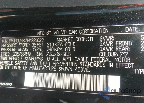 2021 Volvo Xc60 T5 Momentum from USA, damaged, VIN YV4102RK7M1881622